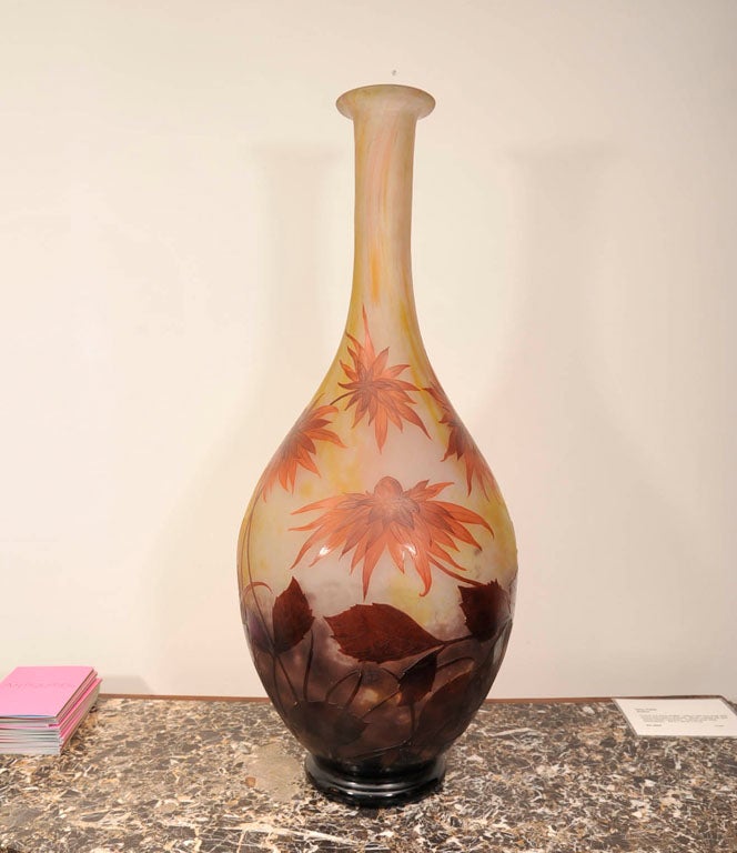 French Art Deco Daum Nancy Vase For Sale 2