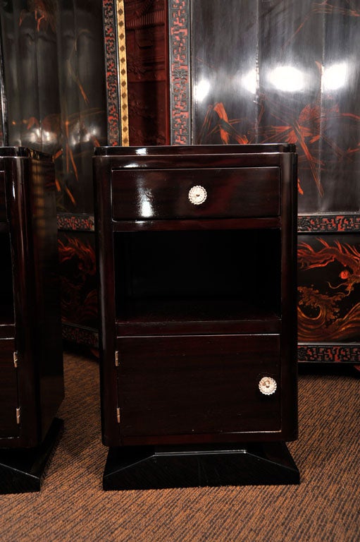 French Art Deco Night Stands In Excellent Condition In Pompano Beach, FL