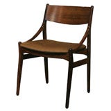 Vintage Set of 6 Rosewood Dining Chairs with Swooping Arms
