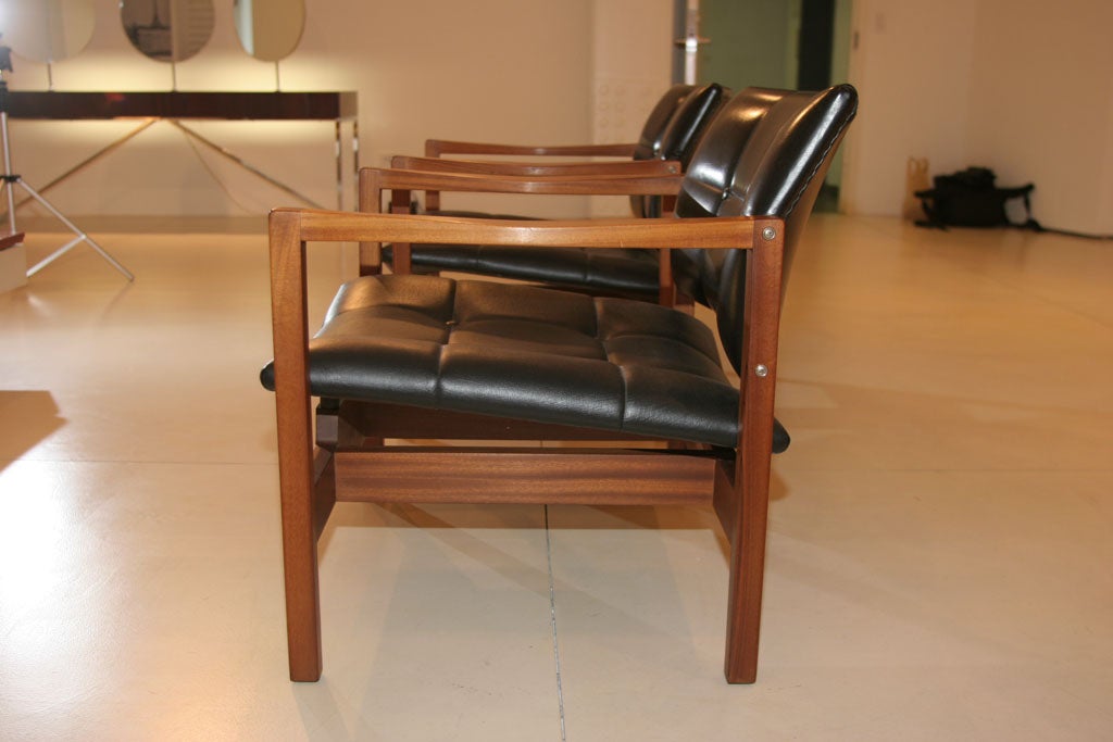 Pair of Armchairs by Michel Mortier In Good Condition For Sale In New York, NY