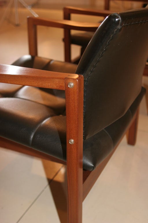 Mid-20th Century Pair of Armchairs by Michel Mortier For Sale