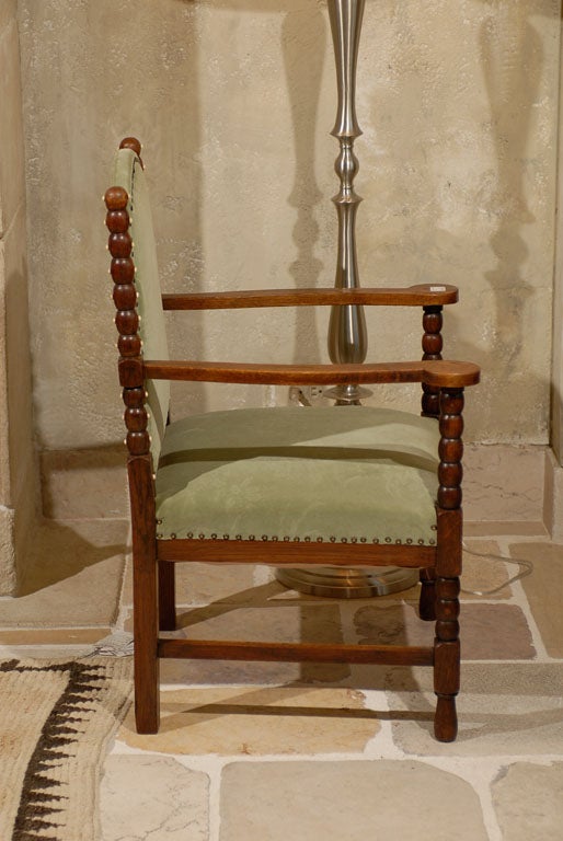 19th Century English Bobbin Chair For Sale