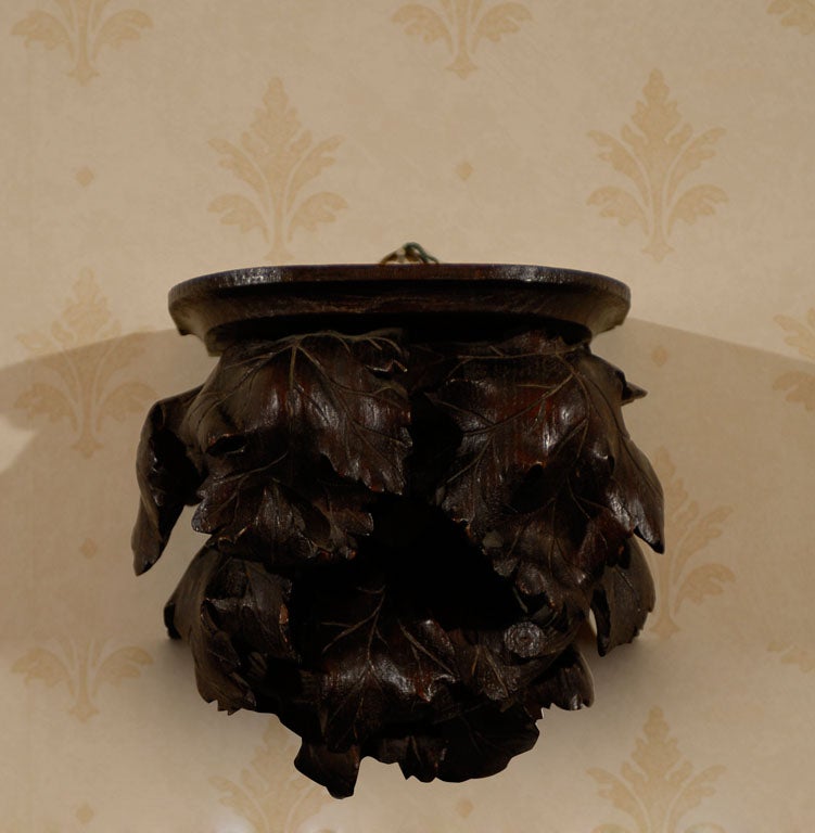 Austrian Black Forest Hand-Carved Wall Brackets For Sale 5