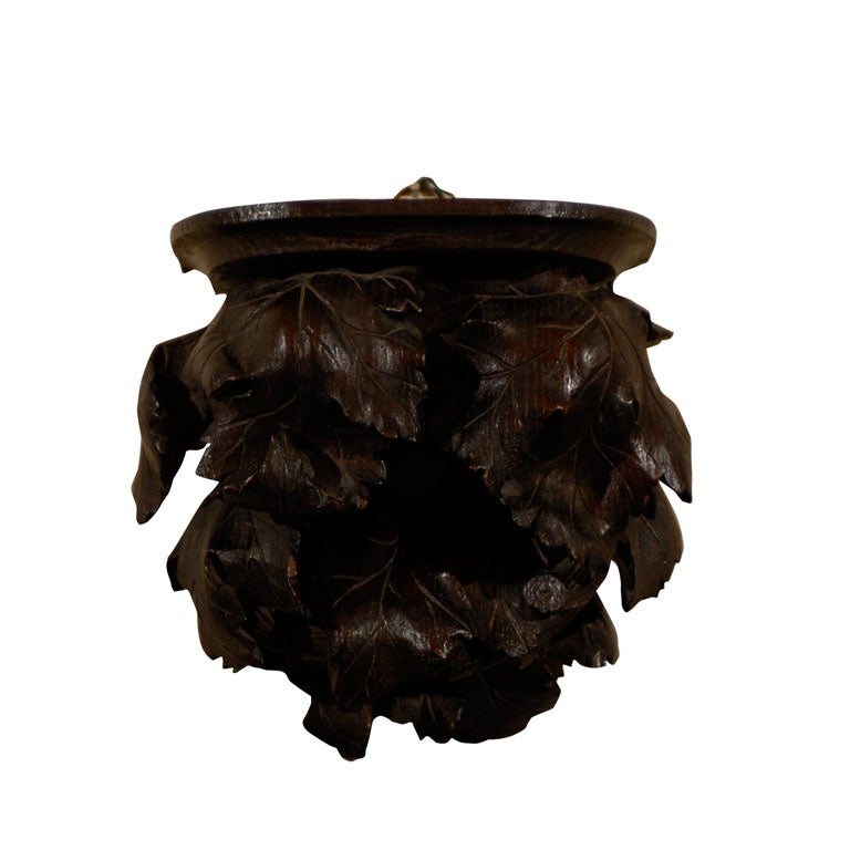 Austrian Black Forest Hand-Carved Wall Brackets For Sale