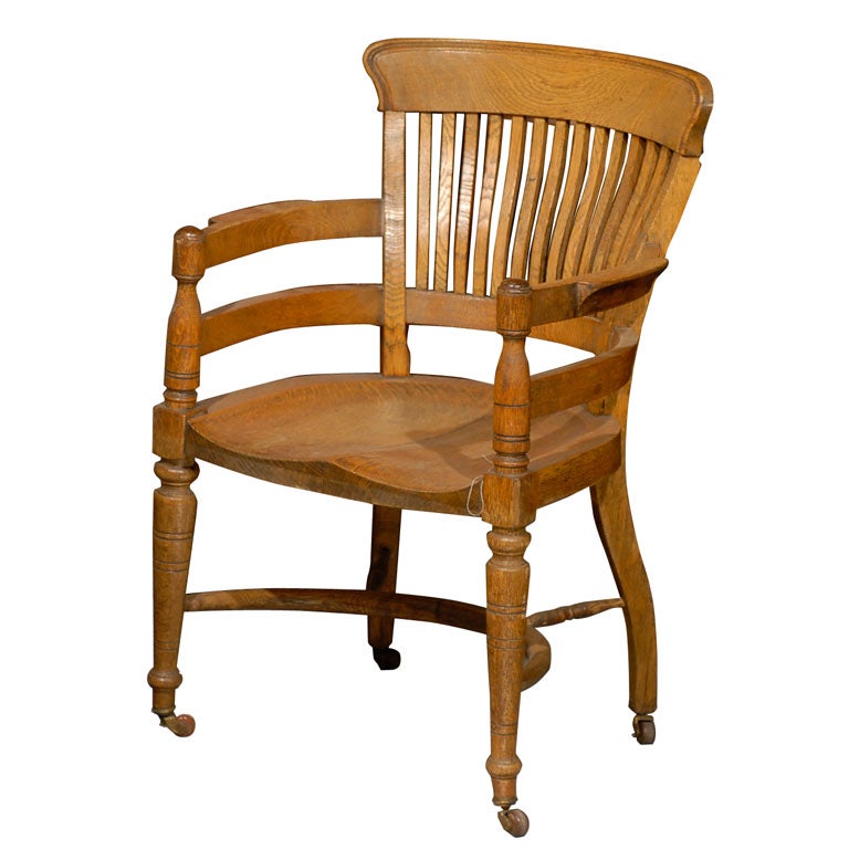 English Library Chair For Sale
