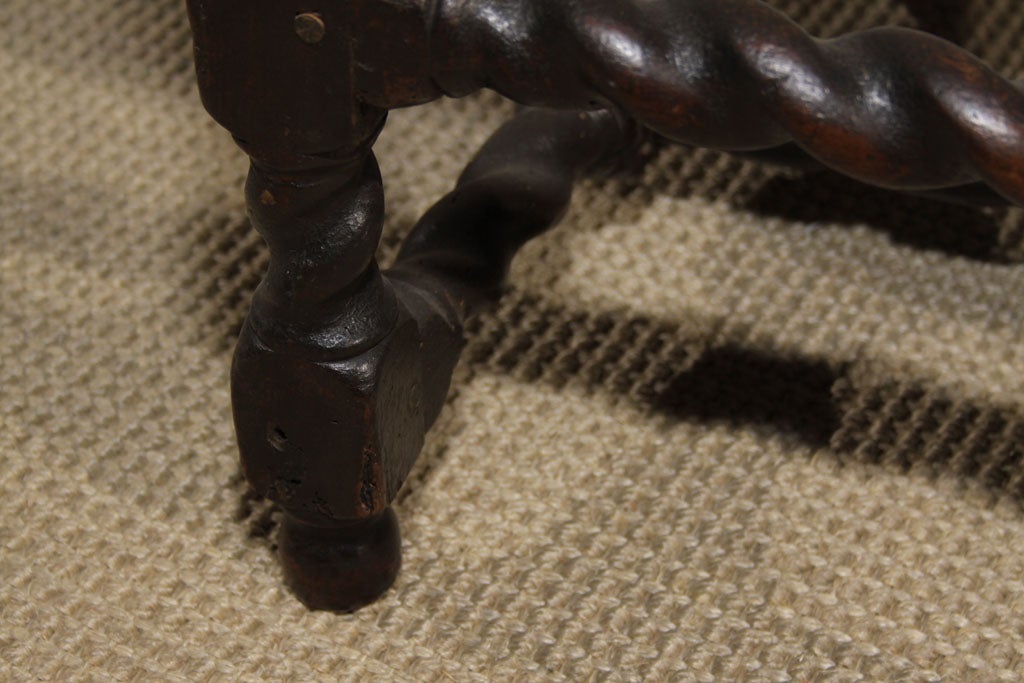 Early 18th Century English Caned Arm Chair For Sale 2