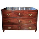 Antique 3 drawer walnut commode / chest
