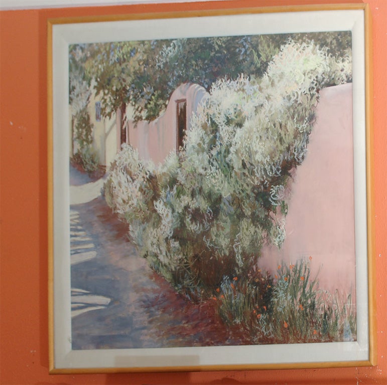 large original Santa Fe pastel, 
