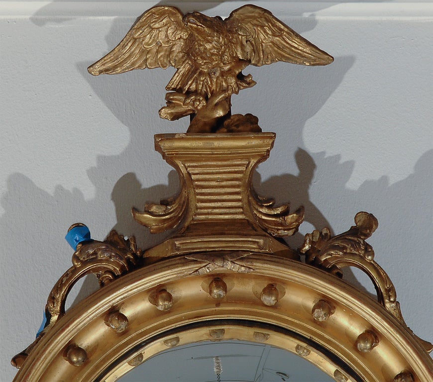 George III  Bull's-Eye Mirror In Good Condition In Dallas, TX
