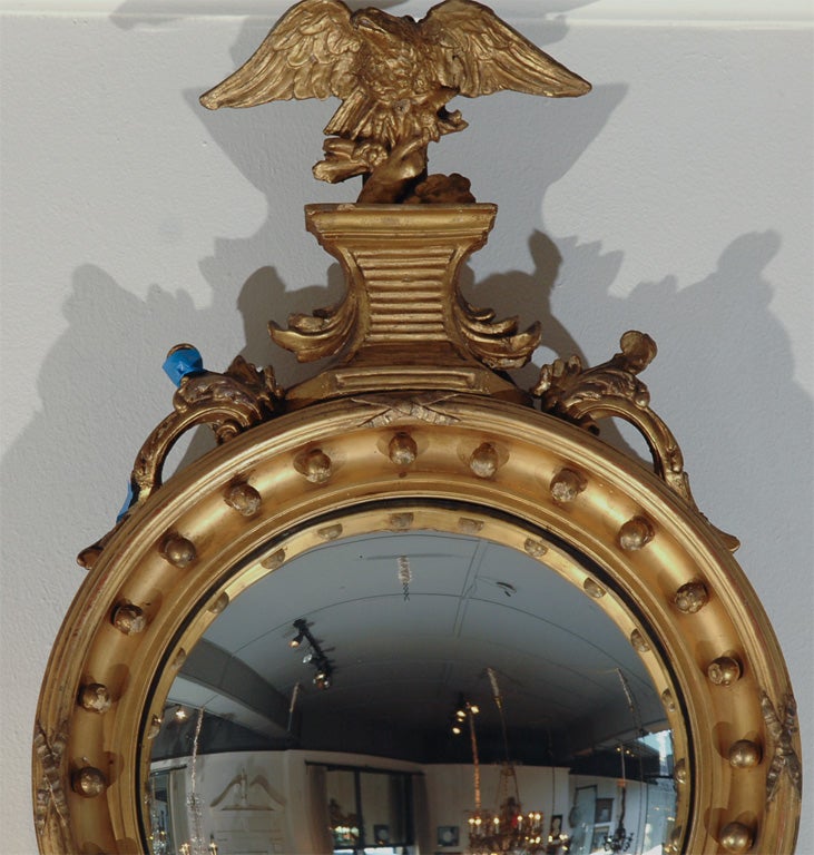 Giltwood George III  Bull's-Eye Mirror