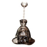 Smoked Murano Glass Modernist Chandelier