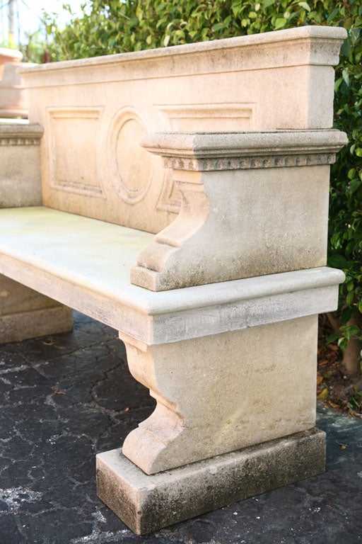 Pair of Neo - Classical style Benches For Sale 2