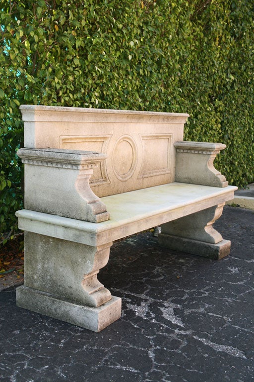 Pair of Neo - Classical style Benches For Sale 5