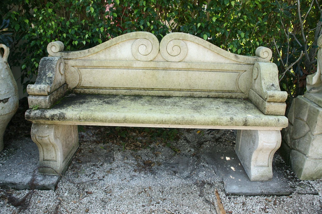 French Pair of Empire Style benches For Sale