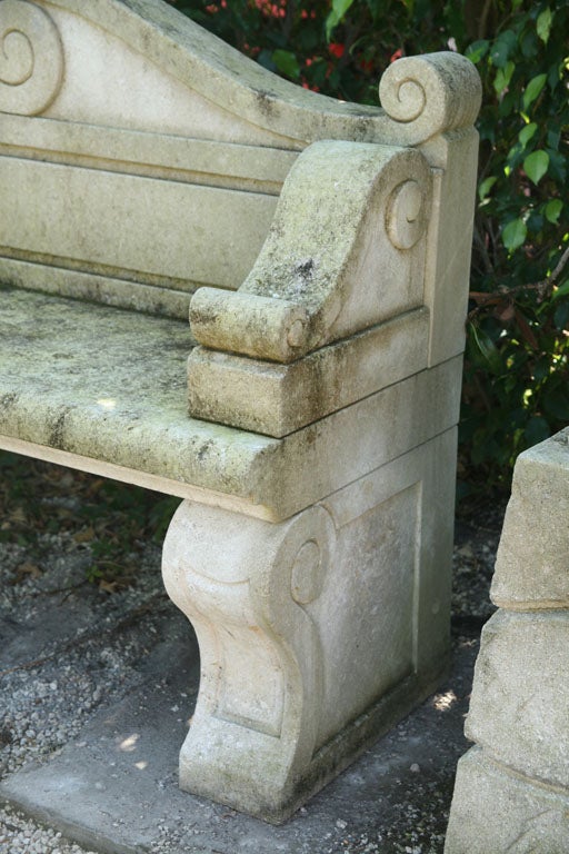 20th Century Pair of Empire Style benches For Sale