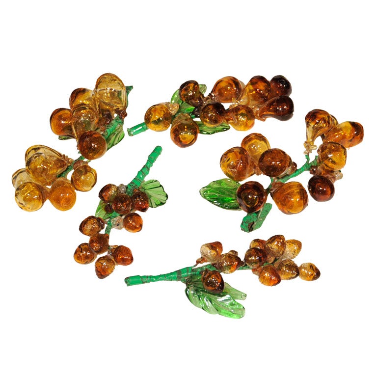Decorative Glass Grapes