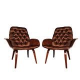 Pair of  Lounge Chairs  by Plycraft