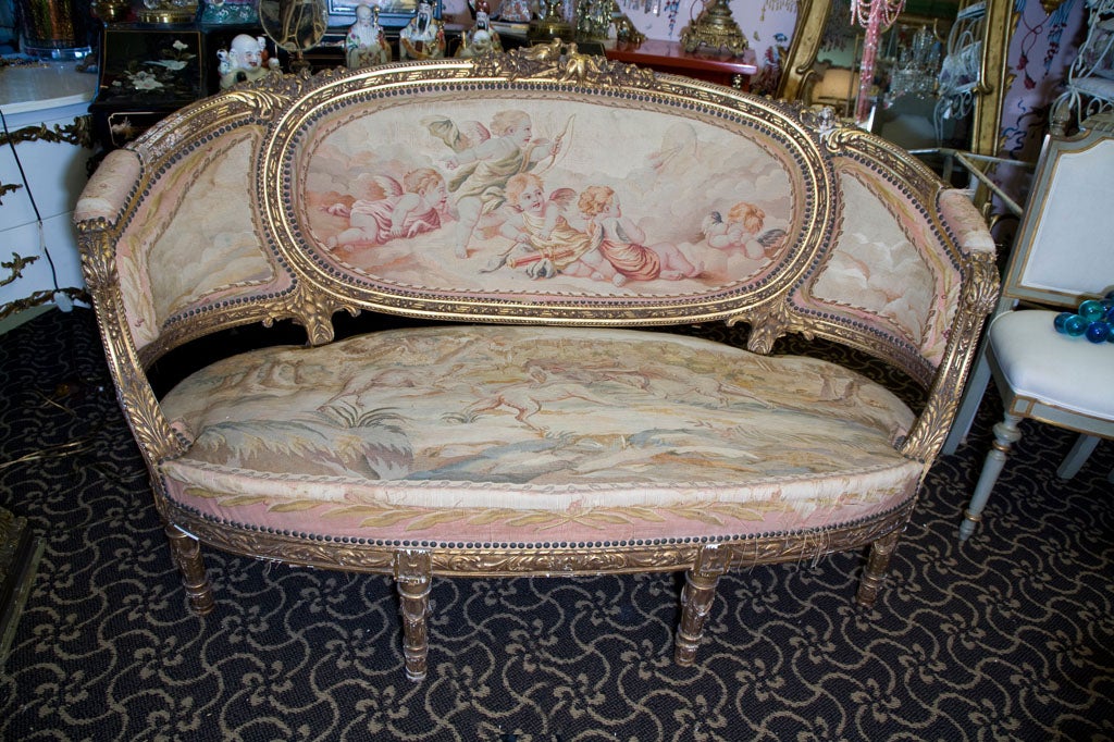 FABULOUS DECADENT  FRENCH SETTEE 6