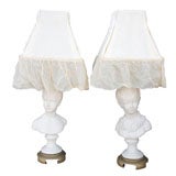 Vintage Pair Bust Lamps