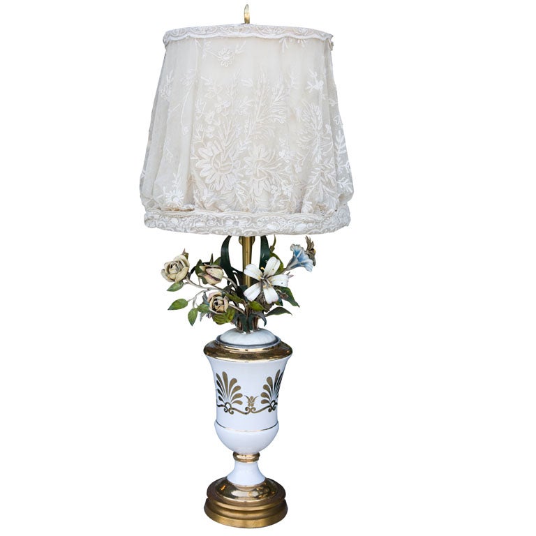 Vintage Tole Lamp