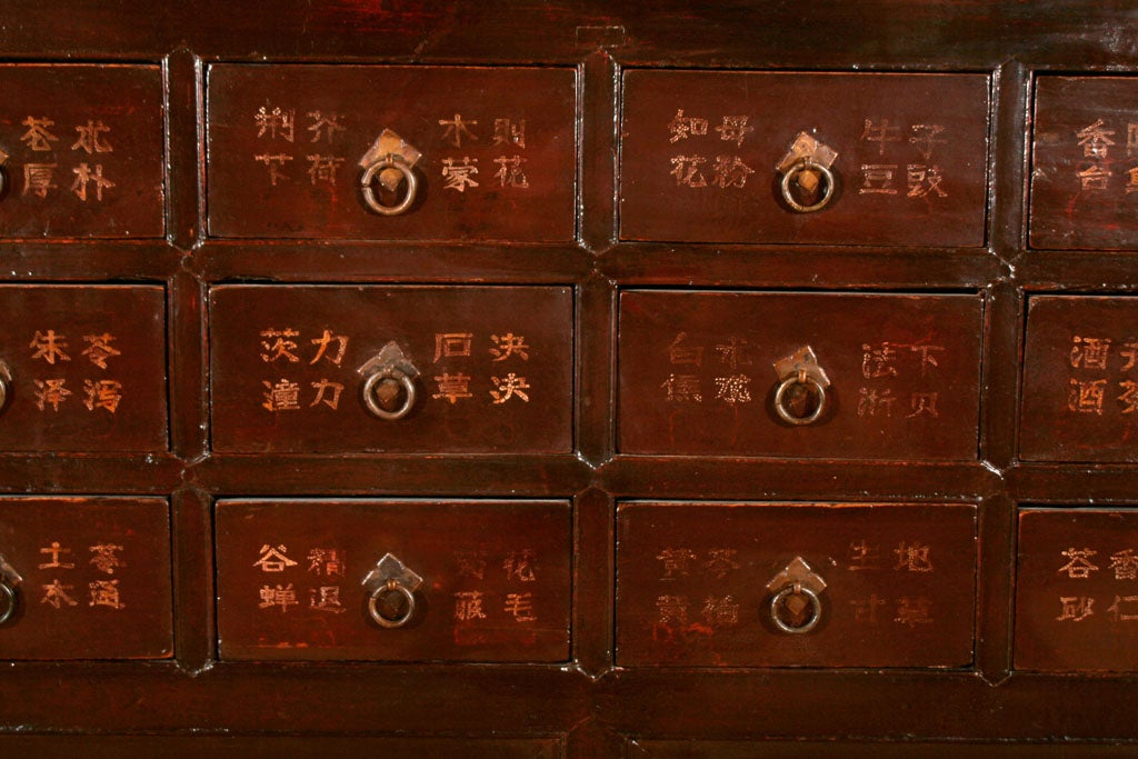 Lacquered Apothecary cabinet For Sale
