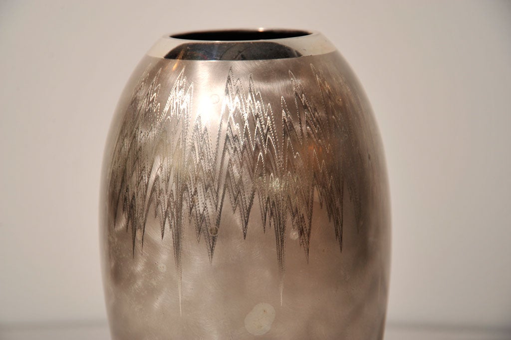 German Silverplate Ikora Vase by WMF