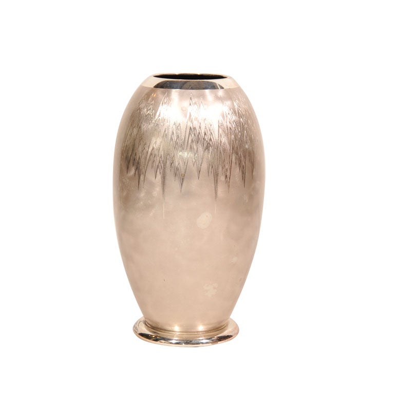 Silverplate Ikora Vase by WMF