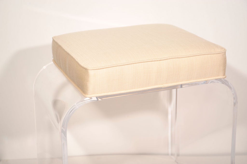 Pair of Lucite Waterfall Stools