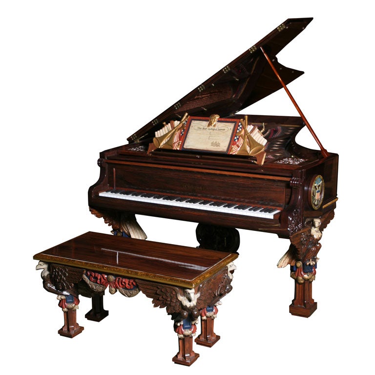 A Presidential Chickering Concert Grand Piano For Sale at 1stDibs