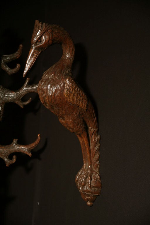 A 19th century Swiss Carved / Black Forest wall bracket.
