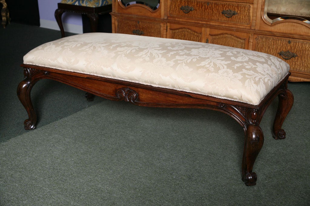 An English 19th c. Window bench of good size.