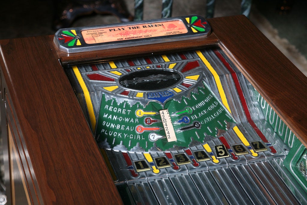 A Bakers Pacers Horse Race slot machine For Sale at 1stDibs horse