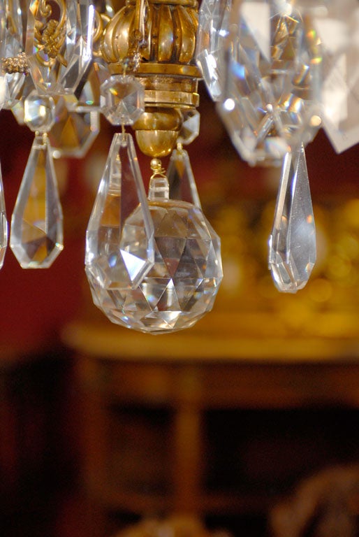 Crystal Antique Chandelier. Empire style chandelier For Sale