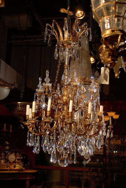 Antique Chandelier. Empire style chandelier For Sale 3