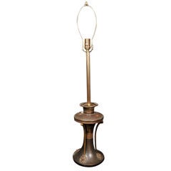 Electrified Art Nouveau Oil Lamp 11