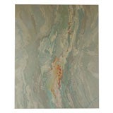 Large Pale Blue Abstract Painting By June Hendrickson