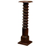 Mid 19th Century Turned Wood Pedestal