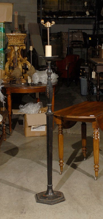 Late 19th Century Tall English Country Floor Lamp
