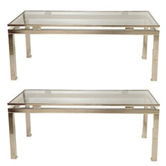 Paire de tables basses ou de canapés d'appoint Maison Jansen