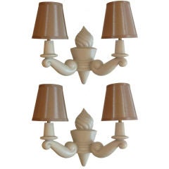Pairs of French sconces signed Arlus. , 2 pairs available 1