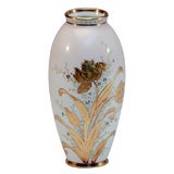 CAC/ Ceramic Art Company Lenox Hand-Painted Vase with Raised Paste Gold Tulips