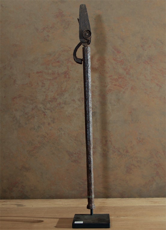 Japanese Iron Gun Barrel Sculpture