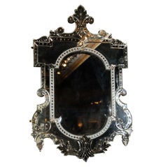 Antique French Venetian Style Mirror
