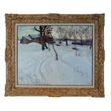 Oil on Canvas "Approaching the Village" by A. Swieykowski