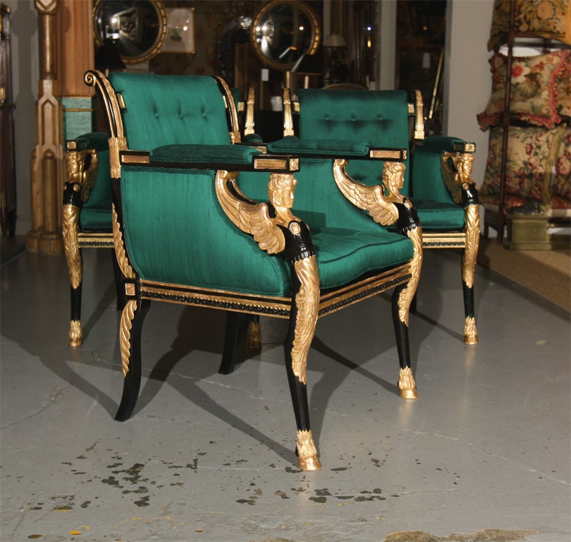 20th Century Set of Regency Style Armchairs For Sale