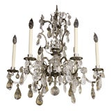 Continental Rock Crystal Chandelier