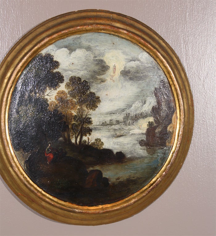 Board Pair of Dutch Landscapes For Sale