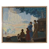 Vintage W.P.A. Period Mural