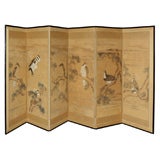 Antique Japanese Silk Screen