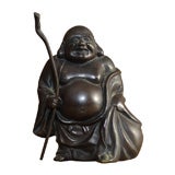 Antique Japanese Bronze Figure of Hotei